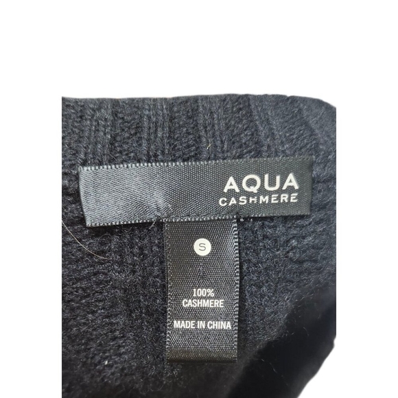 AQUA Cashmere Bell Sleeve Cable-Knit Cashmere Sweater - 100% Exclusive Size S - Picture 9 of 11